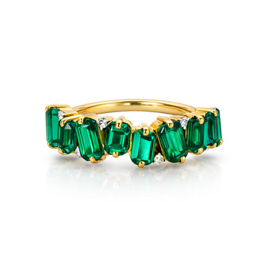  Inel Aur Galben 14K, Smaralde 2.15 Ct , Diamante 0.08 Ct 1