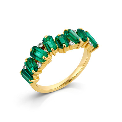  Inel Aur Galben 14K, Smaralde 2.15 Ct , Diamante 0.08 Ct 3