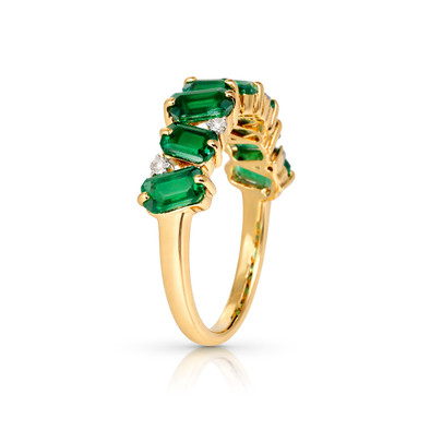  Inel Aur Galben 14K, Smaralde 2.15 Ct , Diamante 0.08 Ct 5