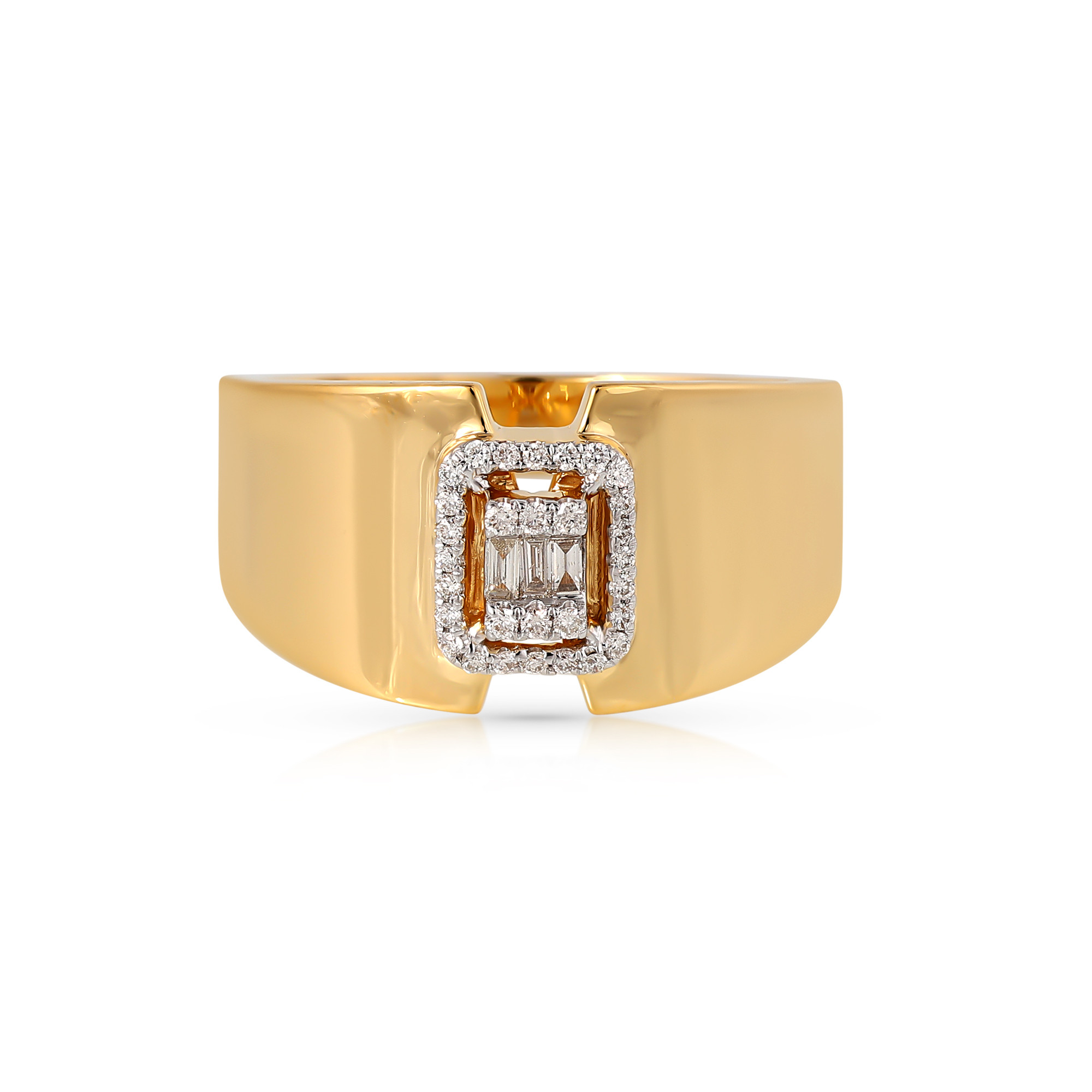 Inel Aur Galben 14K, Diamante 0.16 Ct 2