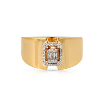 Inel Aur Galben 14K, Diamante 0.16 Ct 1