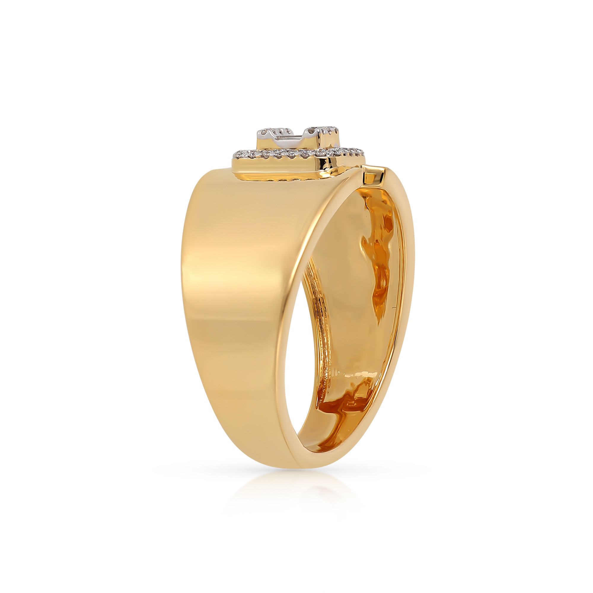  Inel Aur Galben 14K, Diamante 0.16 Ct 3