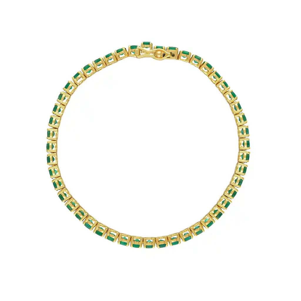 Bratara Aur Galben 18k, Smaralde 9.10 ct