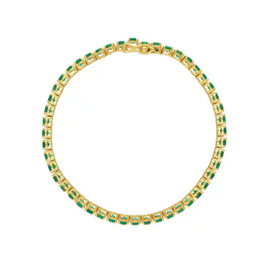 Bratara Aur Galben 18k, Smaralde 9.10 ct