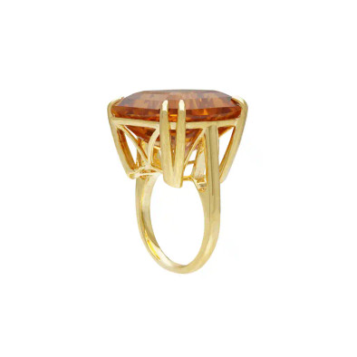 Inel Aur Galben 14k, Citrin 21.10 ct