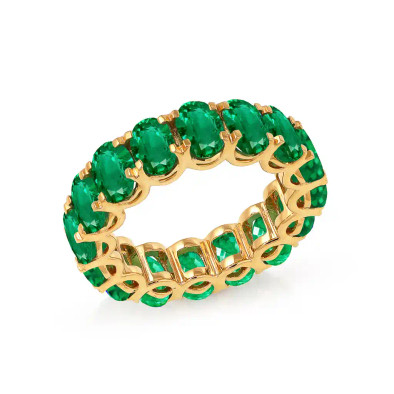 Inel Aur Galben 18K, Smaralde 5.94 Ct