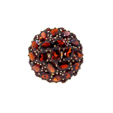 Inel Aur 14k, Granat 9 ct