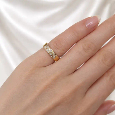 Inel Aur  Galben 18k, Diamante Naturale 0.48 Ct
