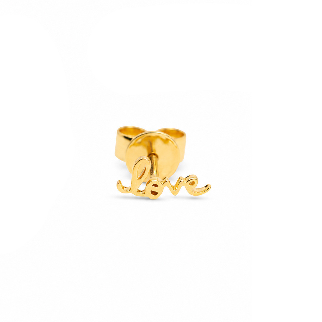  Cercel Aur Galben 18K-Piercing 1