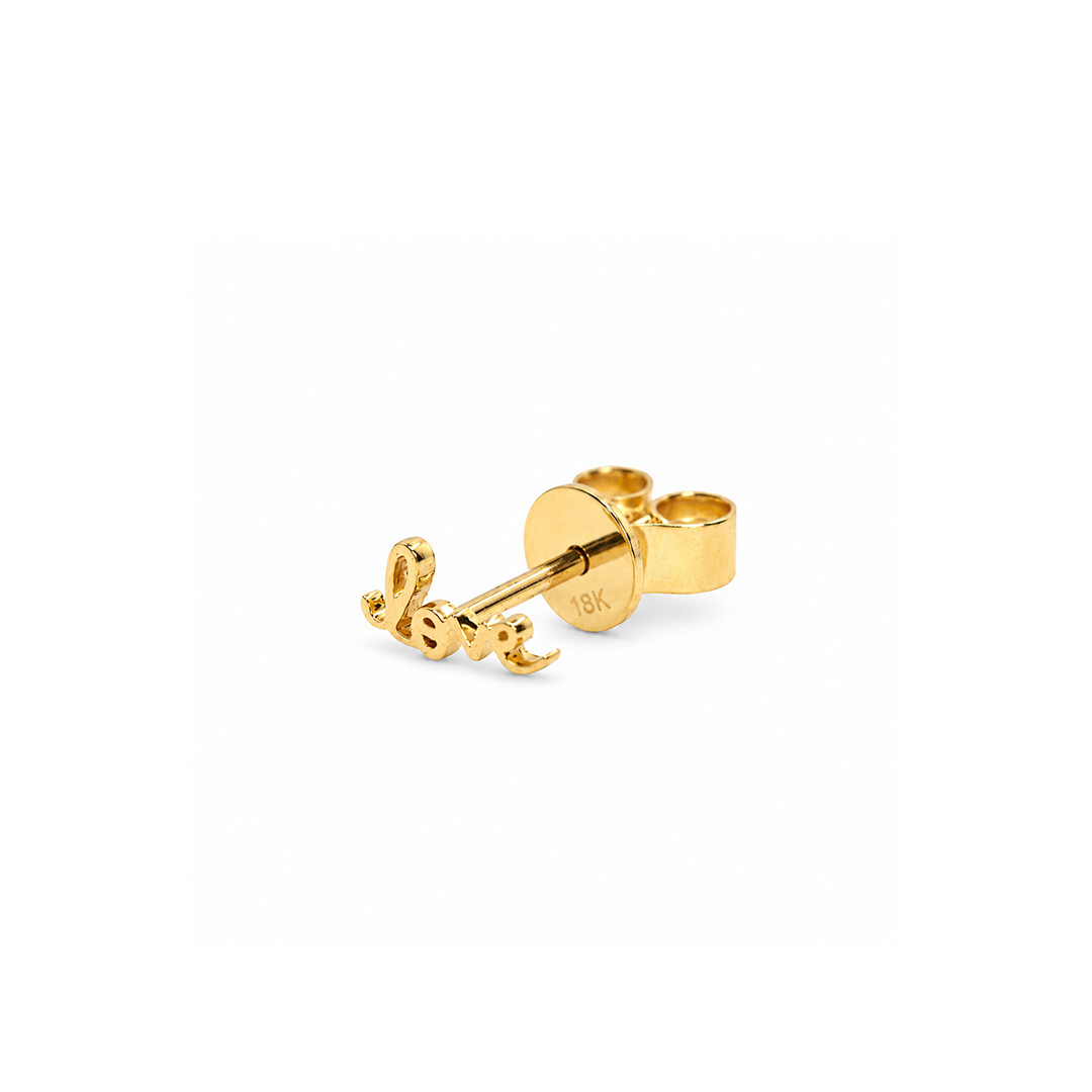  Cercel Aur Galben 18K-Piercing 2