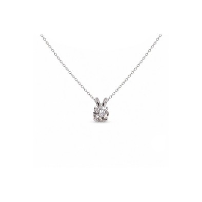 Pandantiv Aur Alb 18k, Diamant 0.30 Ct