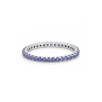 Inel Aur Alb 18k, Tanzanit 0.65 Ct
