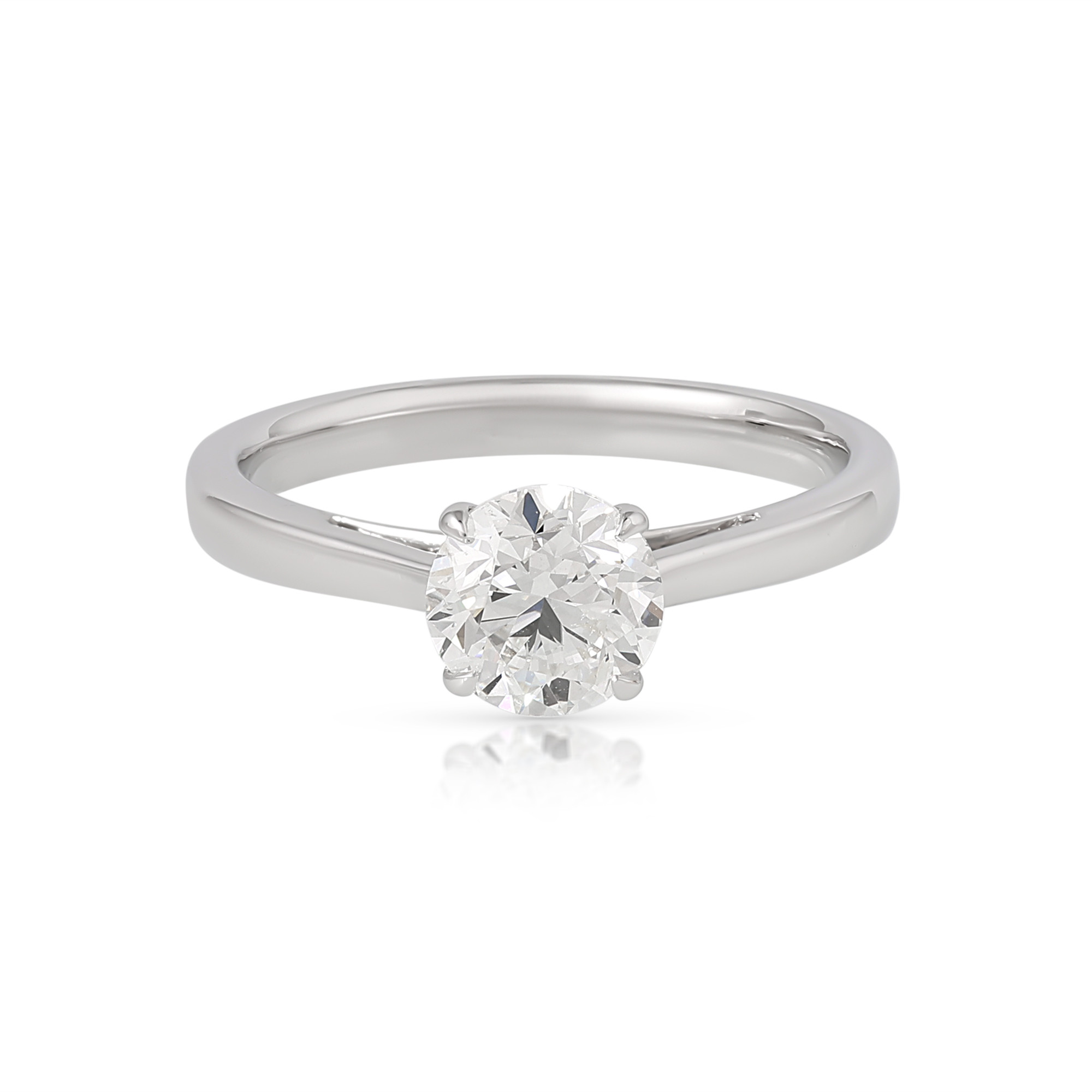 Inel Aur Alb 18k, Diamant Natural Solitaire 1.00 Ct