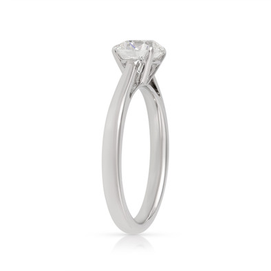 Inel Aur Alb 18k, Diamant Natural Solitaire 1.00 Ct