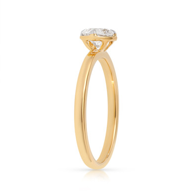 Inel Aur Galben 18k, Diamant Natural Solitaire 0.50 Ct