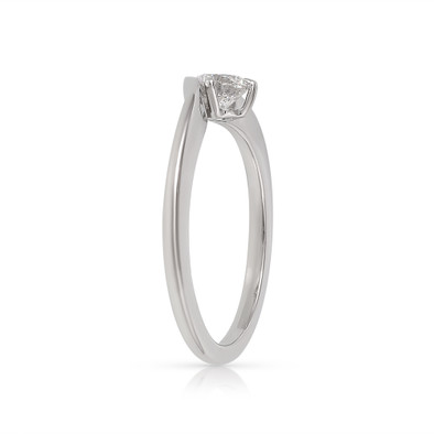 Inel Aur Alb 18k, Diamant Natural Solitaire 0.30 Ct