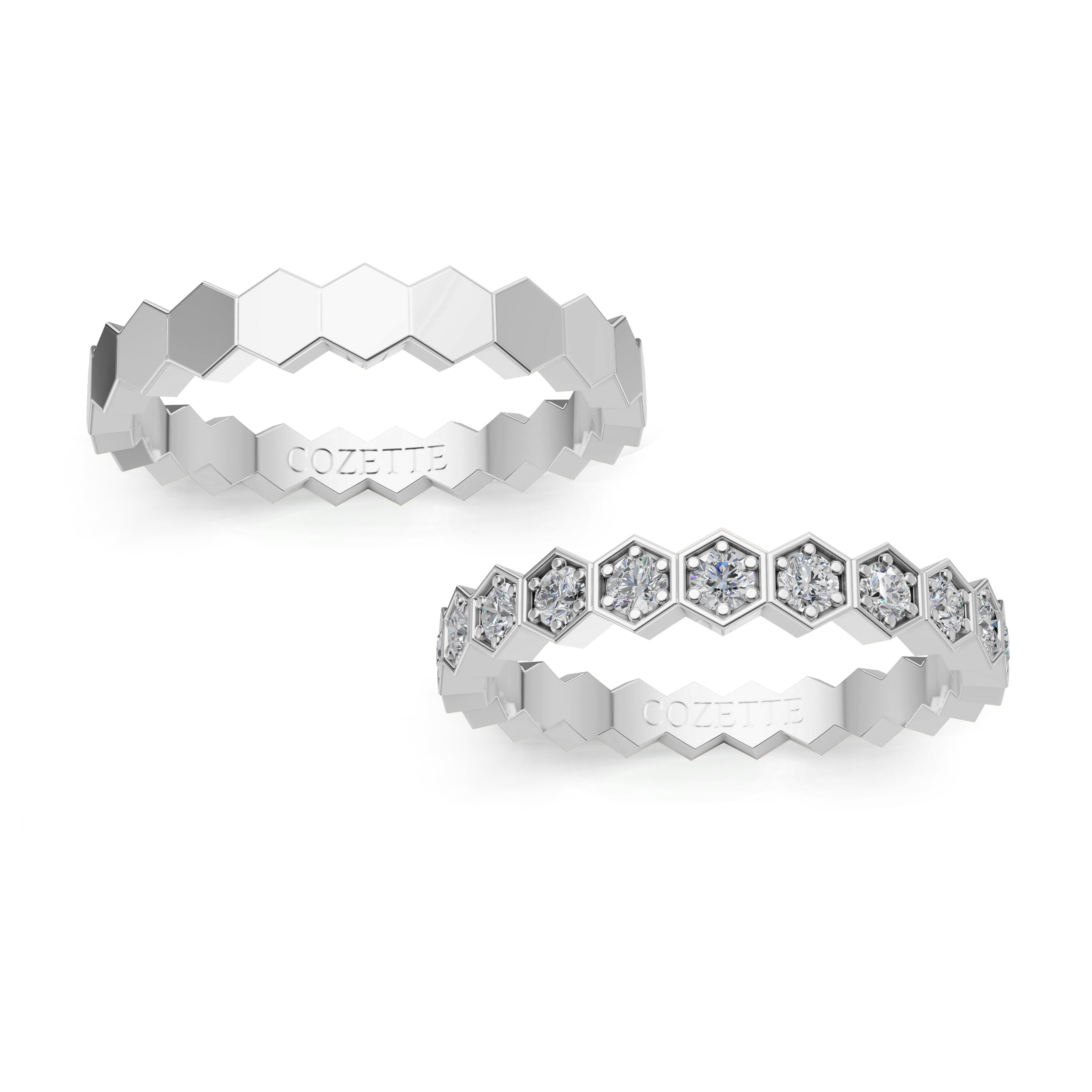 Verighete aur cu diamante naturale - V101 1