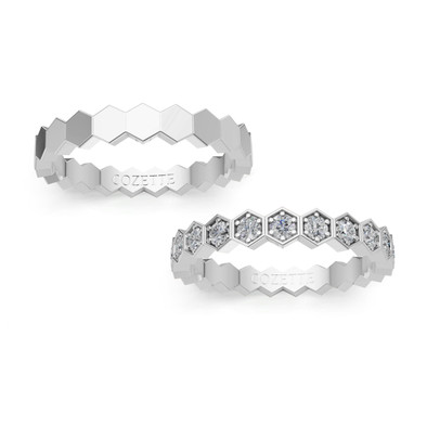 Verighete aur cu diamante naturale - V101 1