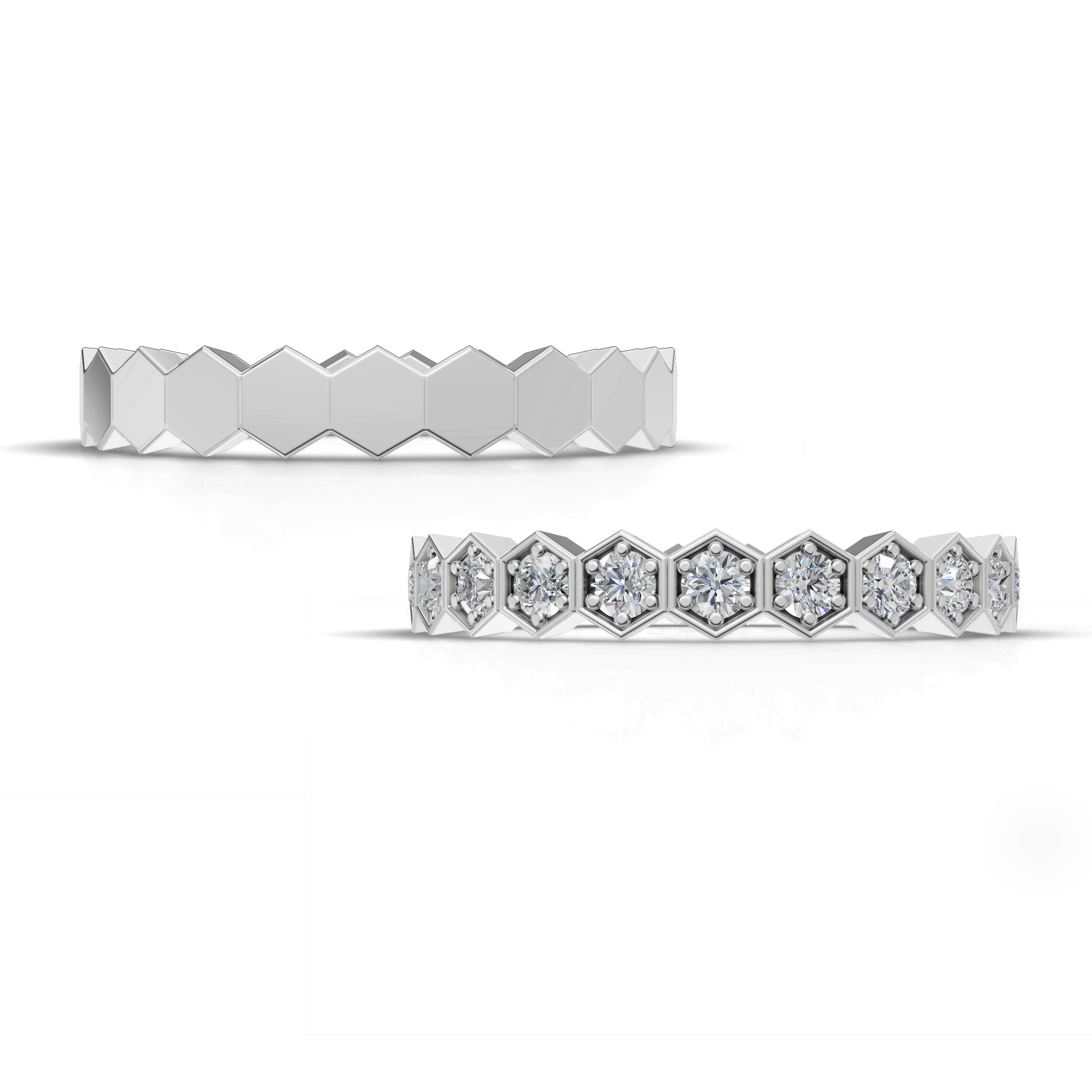 Verighete aur cu diamante naturale - V101 2