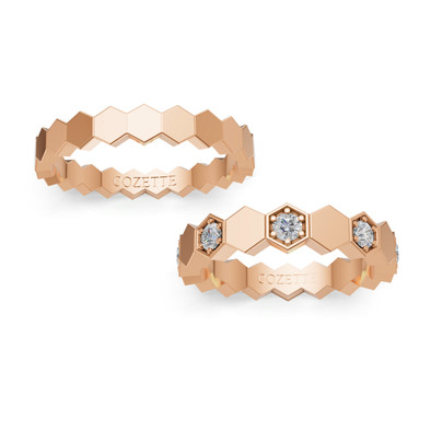 Verighete aur cu diamante naturale - V103 3