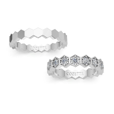 Verighete aur cu diamante naturale - V103 1
