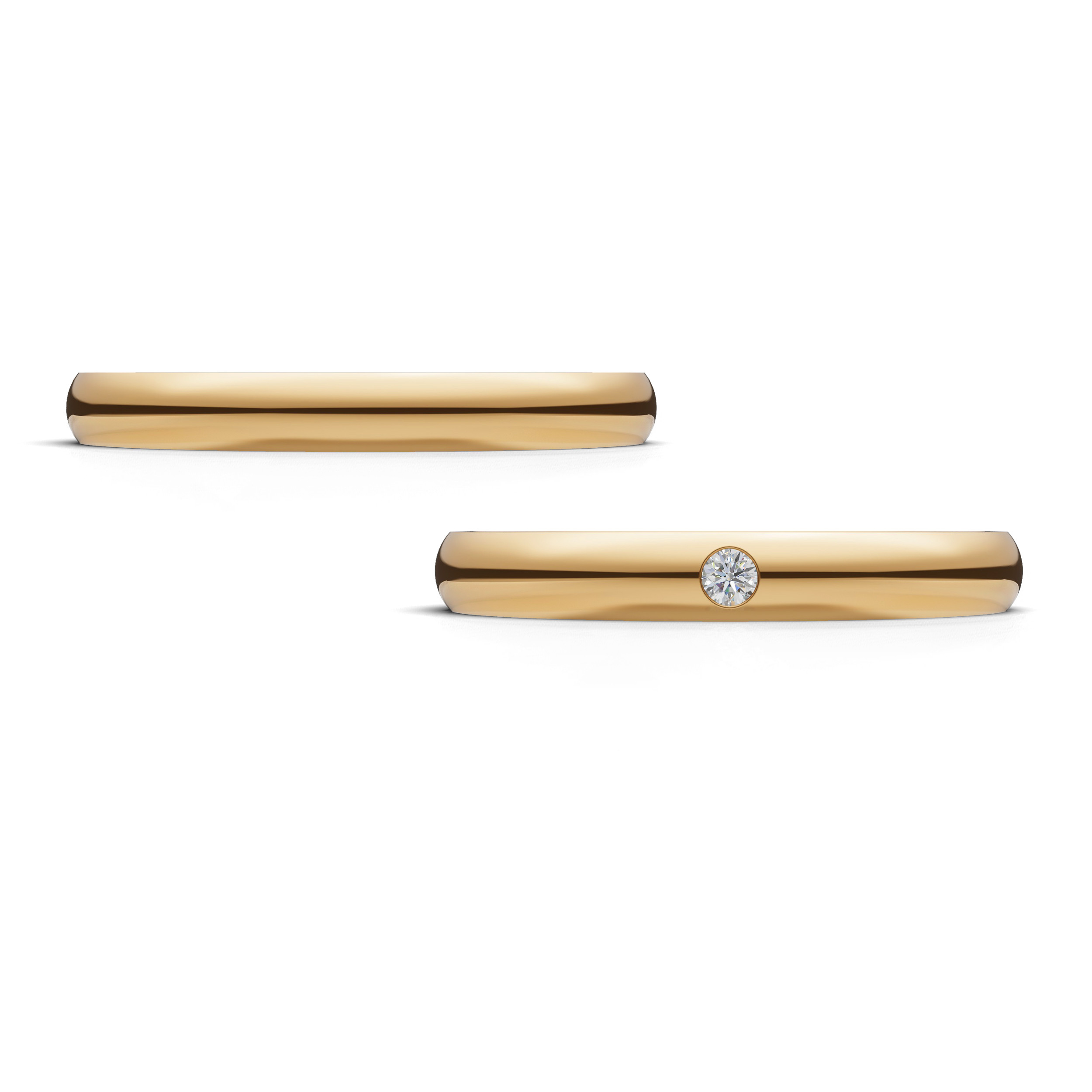 Verighete aur cu diamante naturale - V106 2