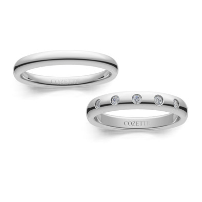 Verighete aur cu diamante naturale - V107 4