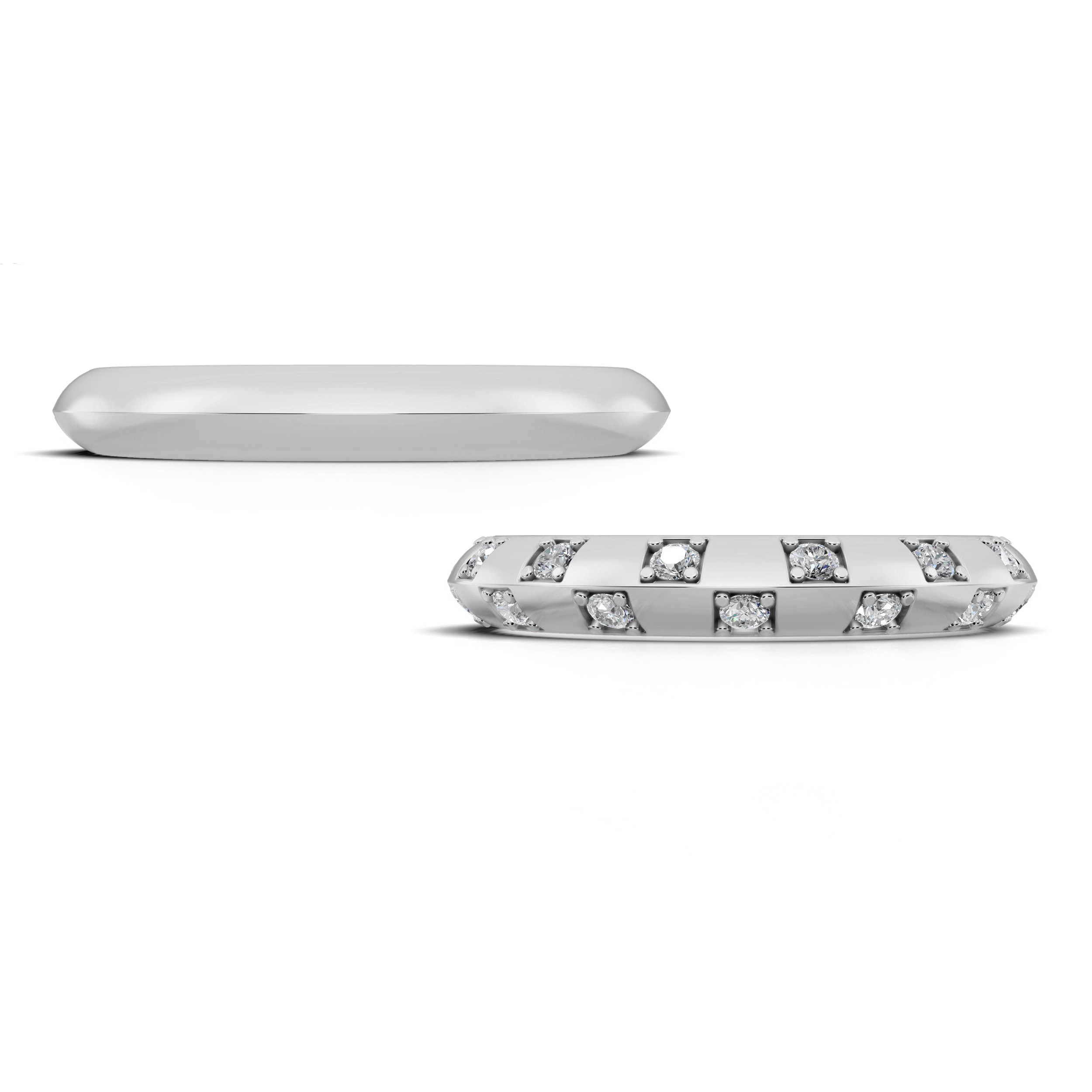 Verighete aur cu diamante naturale - V115 2