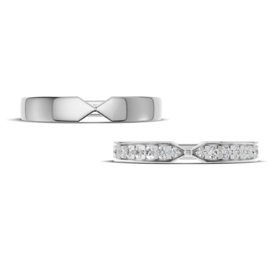 Verighete aur cu diamante naturale - V119 2