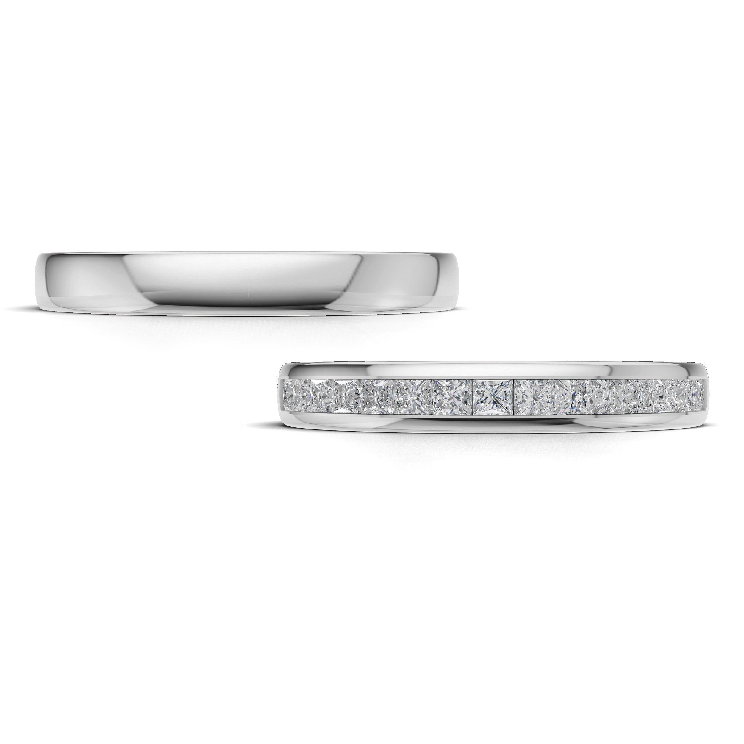 Verighete aur cu diamante naturale - V131 2