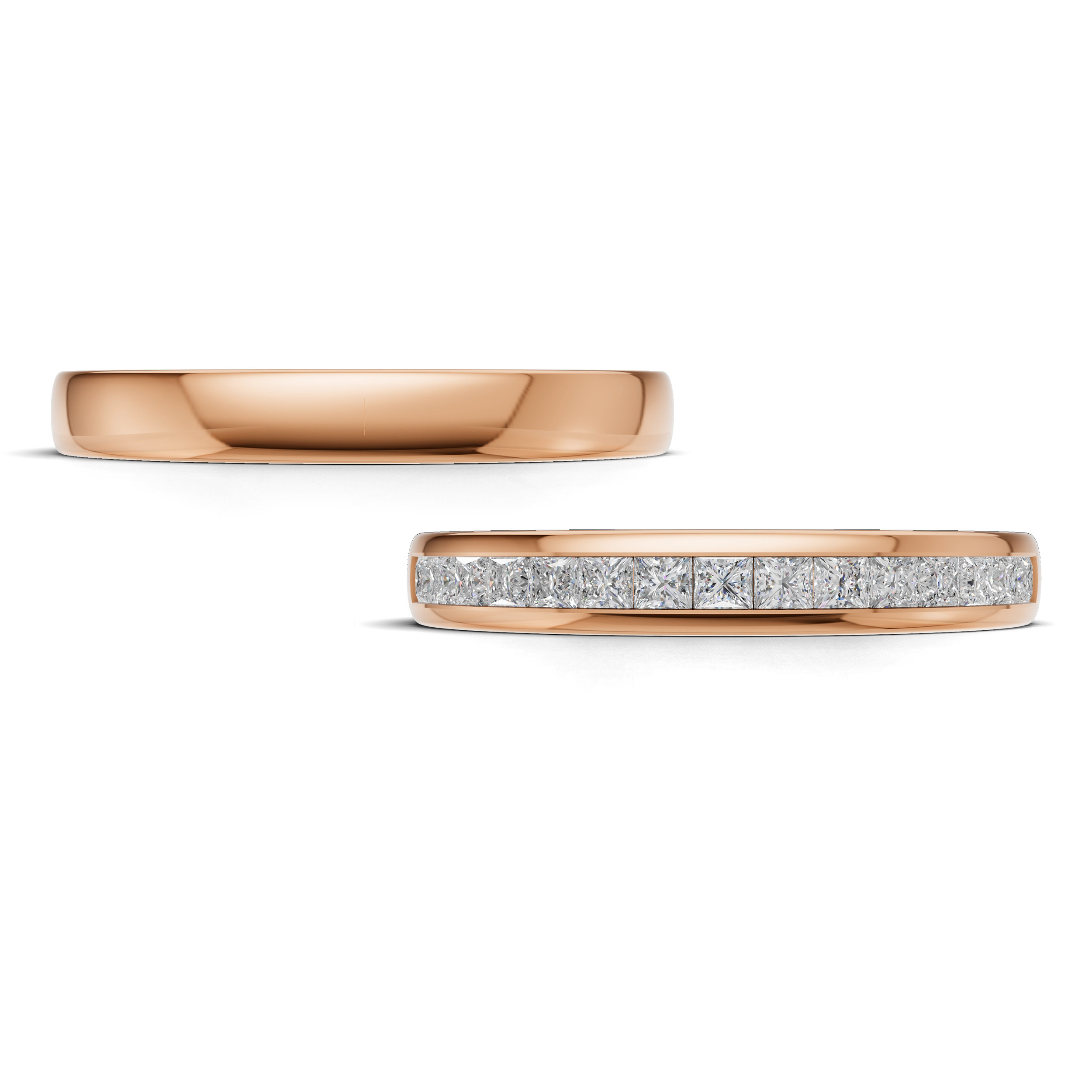 Verighete aur cu diamante naturale - V134 2