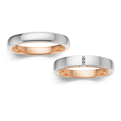 Verighete aur cu diamante naturale - V139 3