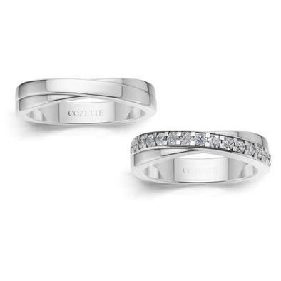 Verighete aur cu diamante naturale - V143 3