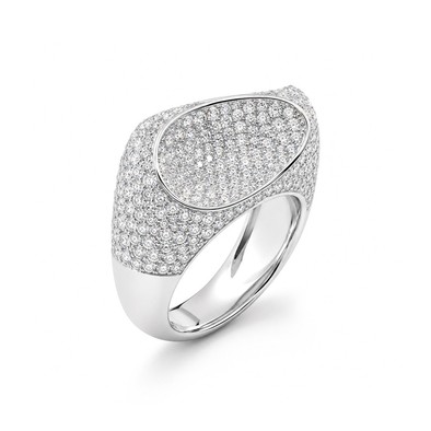 Inel Aur Alb 14k, Diamante Naturale  4.50 Ct FG/VS-SI