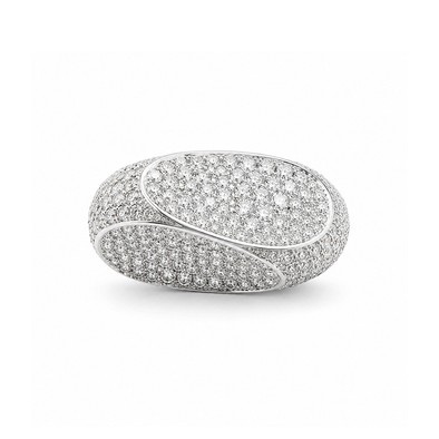 Inel Aur Alb 14k, Diamante Naturale  4.50 Ct FG/VS-SI