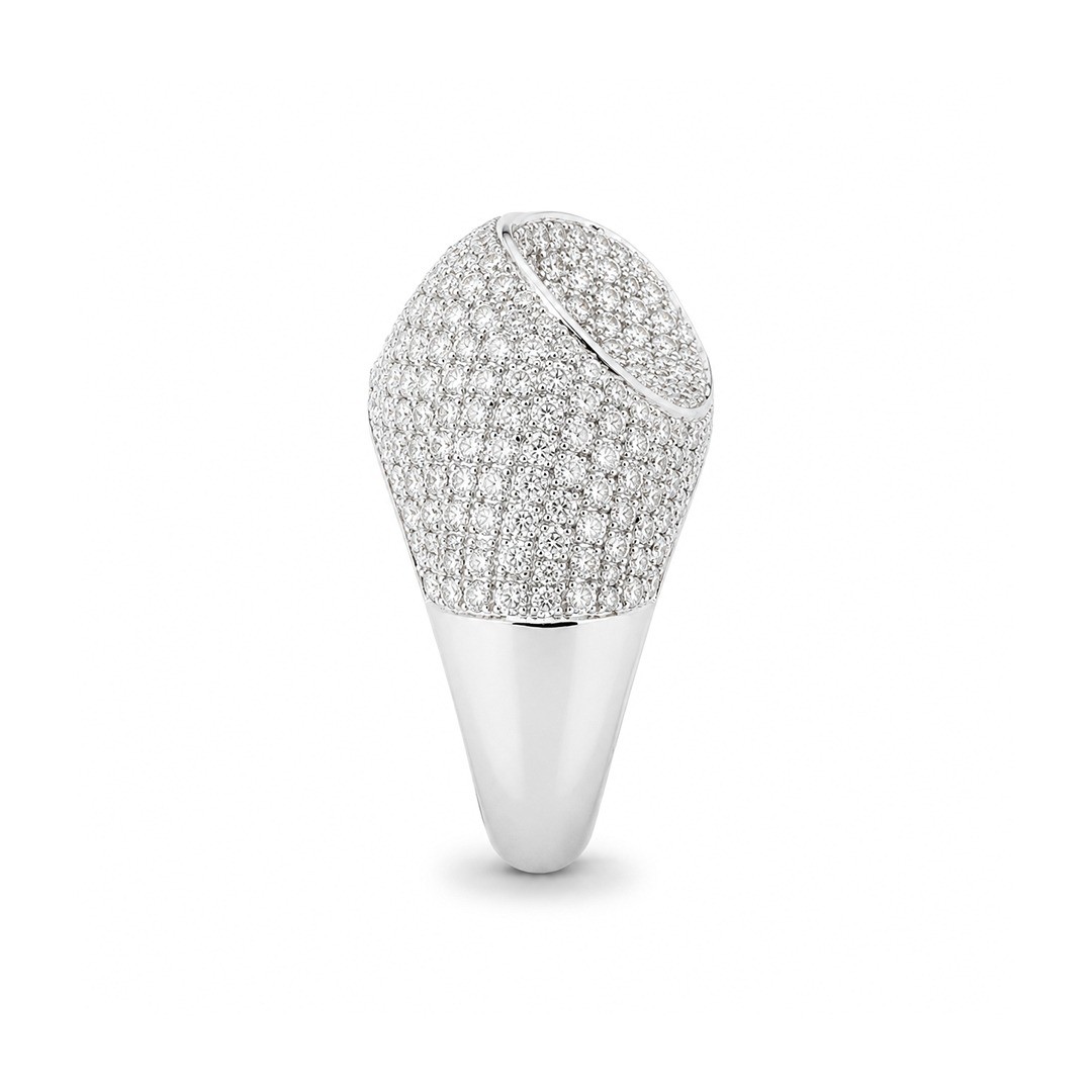 Inel Aur Alb 14k, Diamante Naturale  4.50 Ct FG/VS-SI