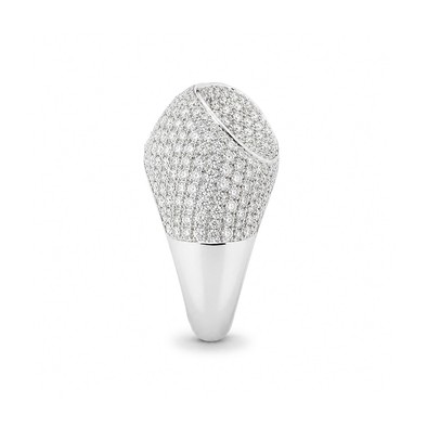 Inel Aur Alb 14k, Diamante Naturale  4.50 Ct FG/VS-SI