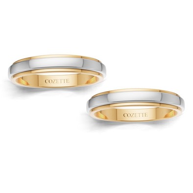 Verighete aur cu diamante naturale - V151 1