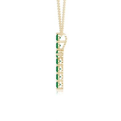 Colier Aur Galben 14K, Smaralde 0.80 Ct