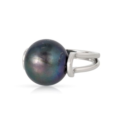 Inel Platina, Perla Tahiti 14 mm