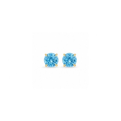 Cercei Aur Galben 14k, Swiss Topaz 2.00 Ct