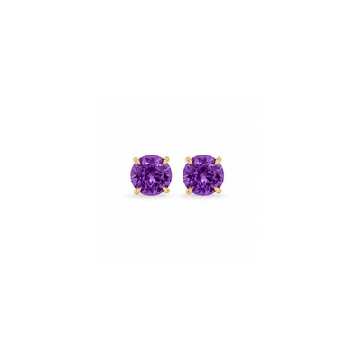 Cercei Aur Galben 14k, Ametist 1.70 Ct
