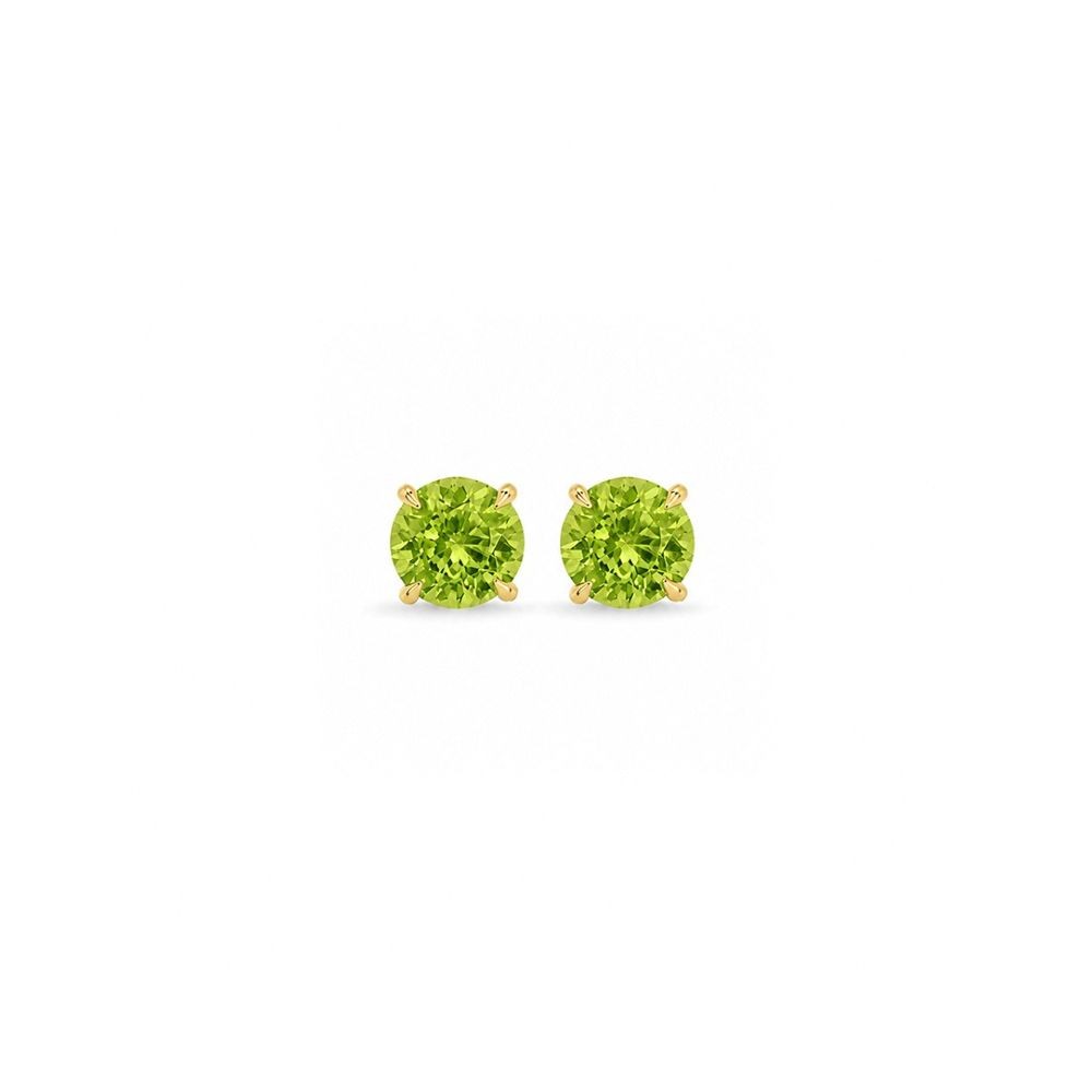 Cercei Aur Galben 14k, Peridot 2.00 Ct