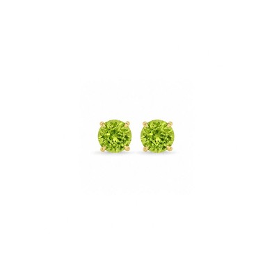 Cercei Aur Galben 14k, Peridot 2.00 Ct