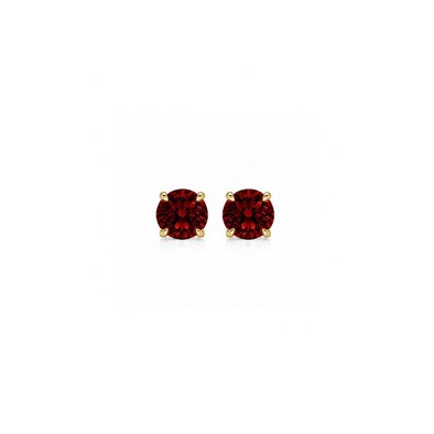 Cercei Aur Galben 14k, Granat 2.00 Ct