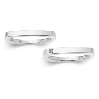 Verighete aur cu diamante naturale - V152 3