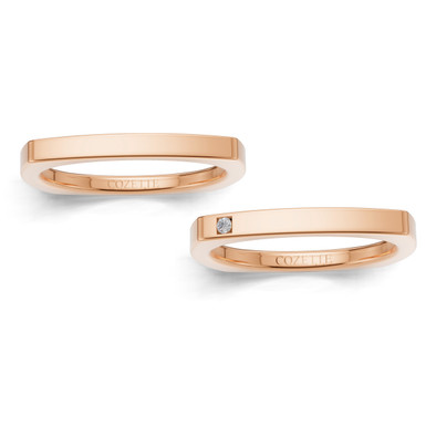 Verighete aur cu diamante naturale - V152 4