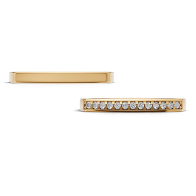 Verighete aur cu diamante naturale - V153 2