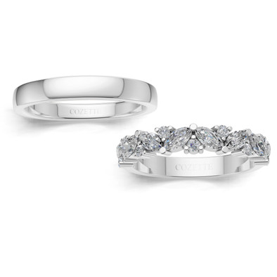 Verighete aur cu diamante naturale - V154 1