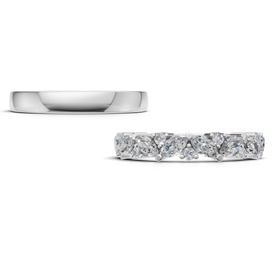 Verighete aur cu diamante naturale - V154 2